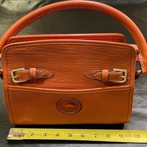 Dooney & Bourke caramel pebble leather handbag